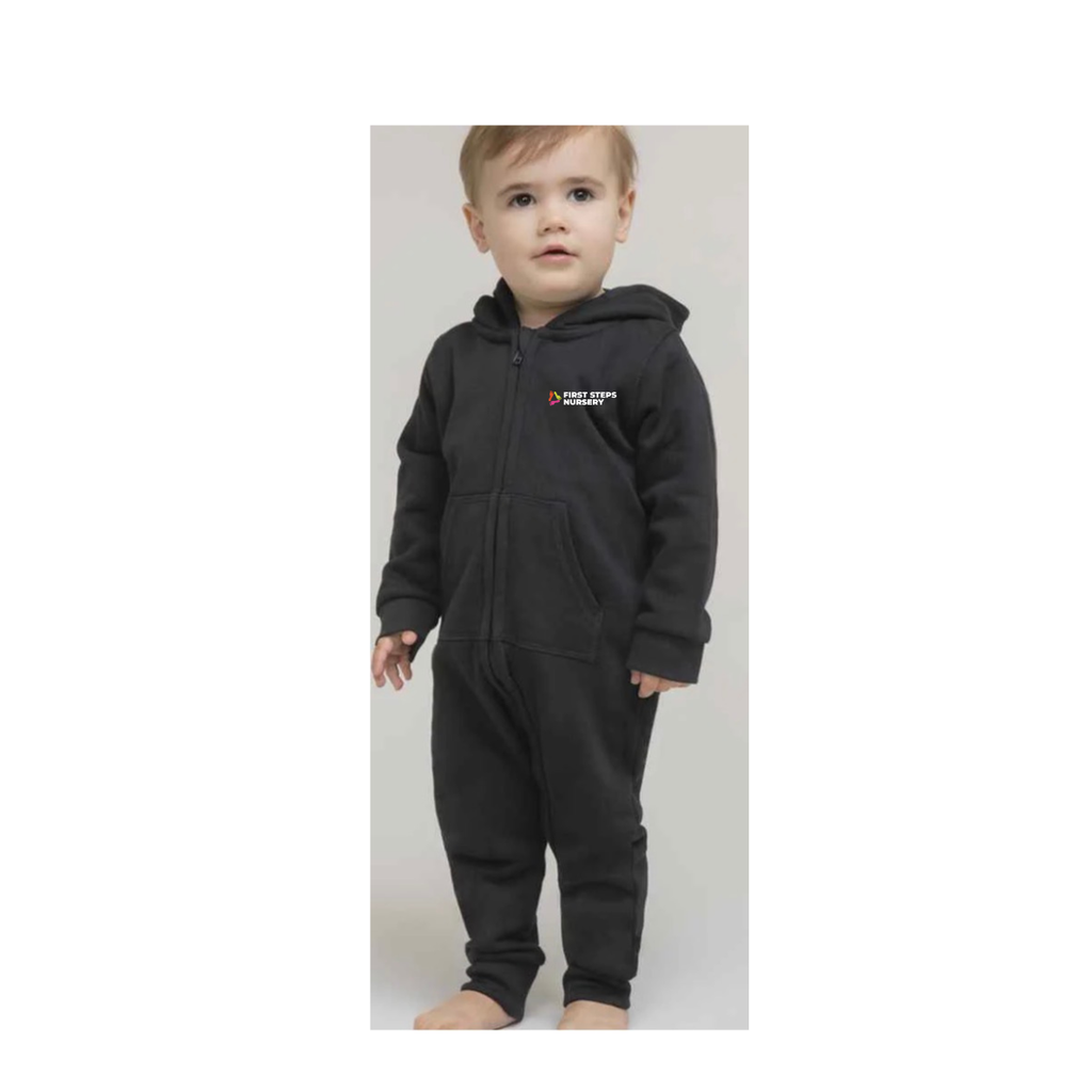 First Steps Unisex Logo Onesie with bear ears