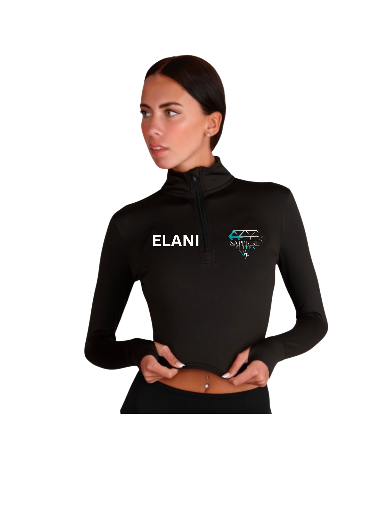 Elite Cropped Half Zip Jacket